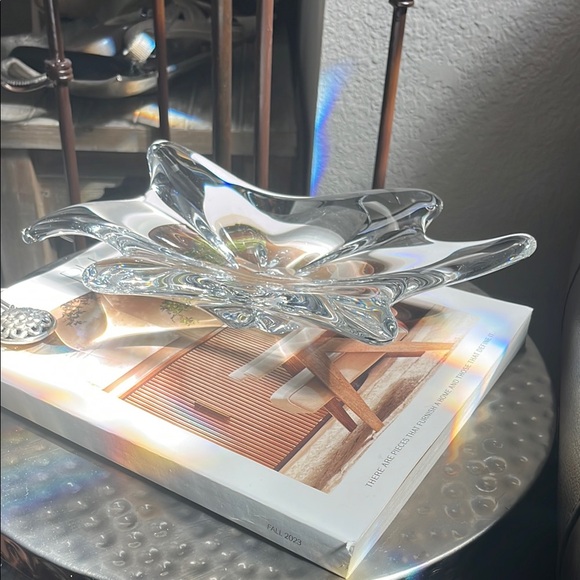 Vintage Crystal Decorative Dish Modern Design - Picture 7 of 10